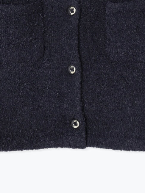 Te chichi「衿付ニットジャケット」|カーディガン|