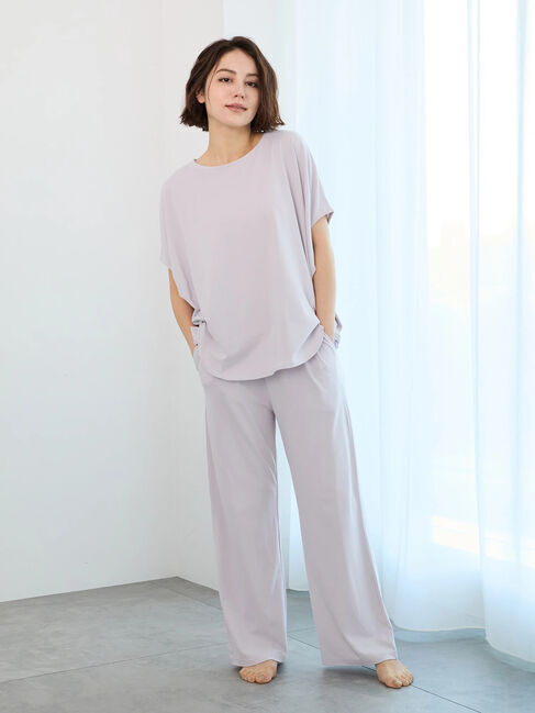 Te chichi「ワンポイント刺繍ストレートイージーパンツ」|その他|