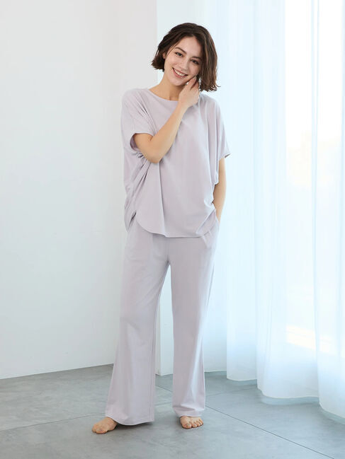 Te chichi「ワンポイント刺繍ストレートイージーパンツ」|その他|