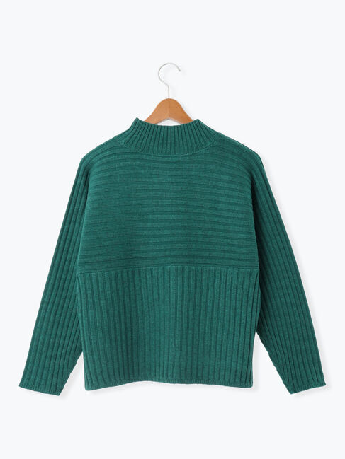 Lugnoncure「リブ切替ボトルネックニット」|ニット・セーター|