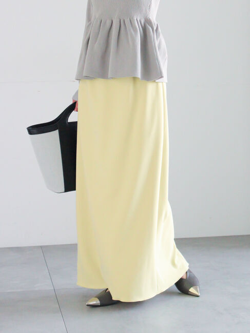 Te chichi「ストレッチジョーゼットナロースカート《2026 spring catalog item》」|スカート|