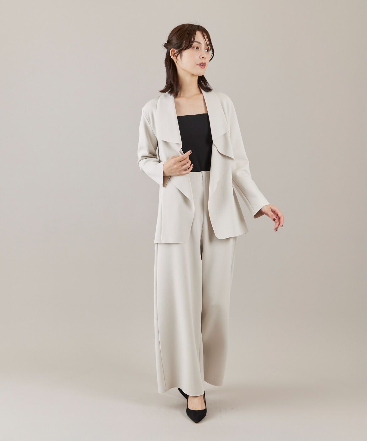 ef-de Black「ダンボールニットロングジャケット」|その他|