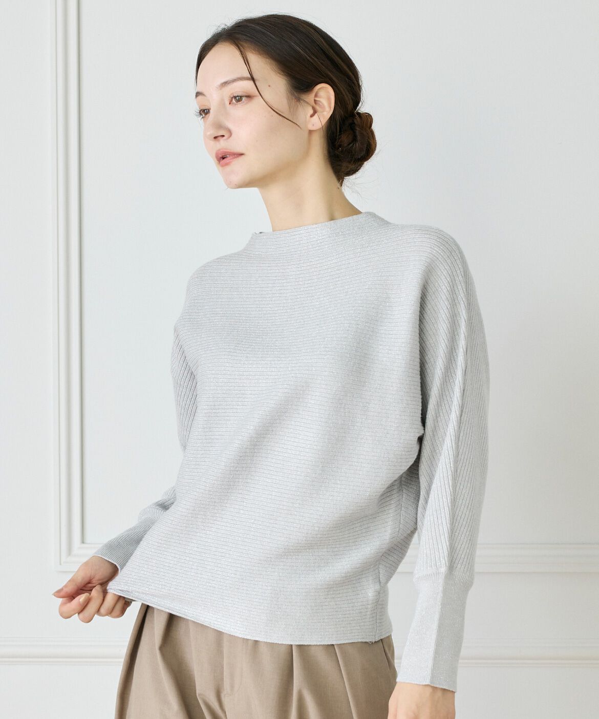 DAY by DAY it&rsquo;s international「ラメドルマンニット」|ニット・セーター|グレー1