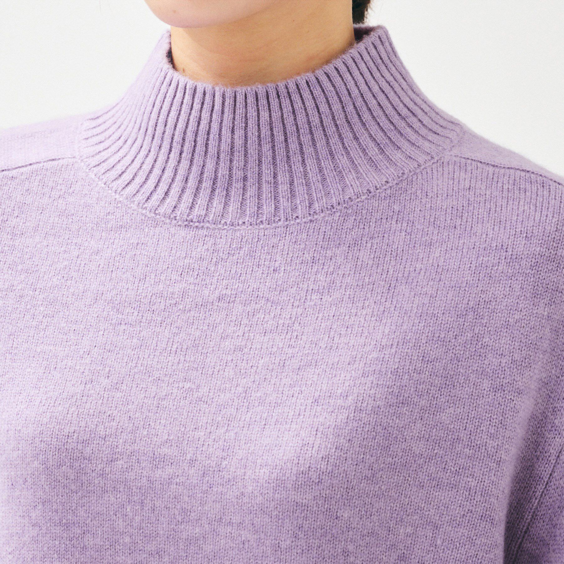 UNTITLED「【8色展開/洗える】ウールカシミヤ ハイネックニット」|ニット・セーター|