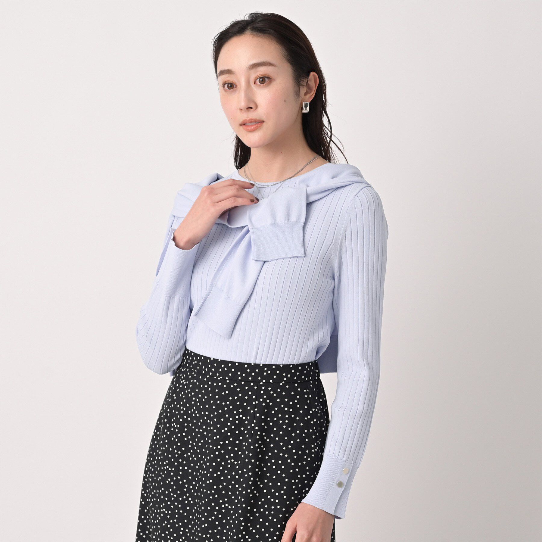 UNTITLED「ワイドリブニットプルオーバー」|ニット・セーター|