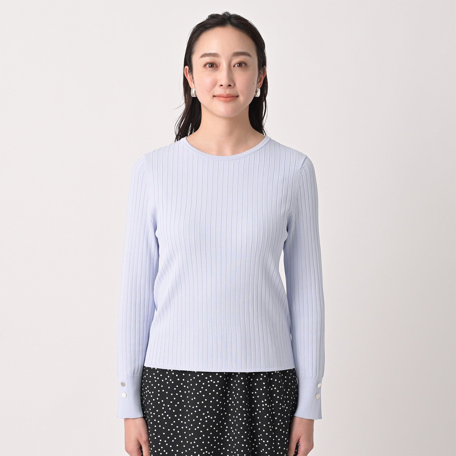 UNTITLED「ワイドリブニットプルオーバー」|ニット・セーター|