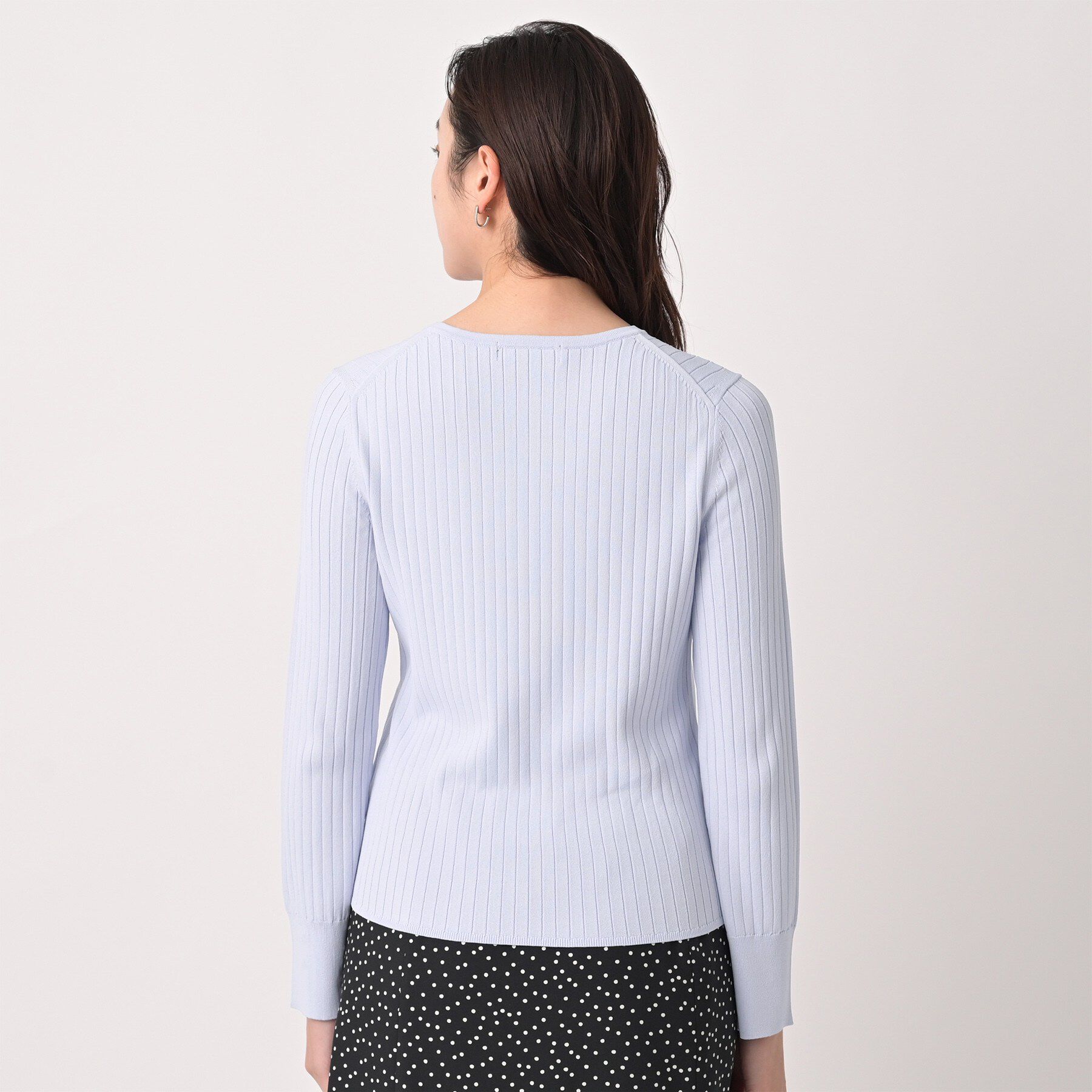 UNTITLED「ワイドリブニットプルオーバー」|ニット・セーター|