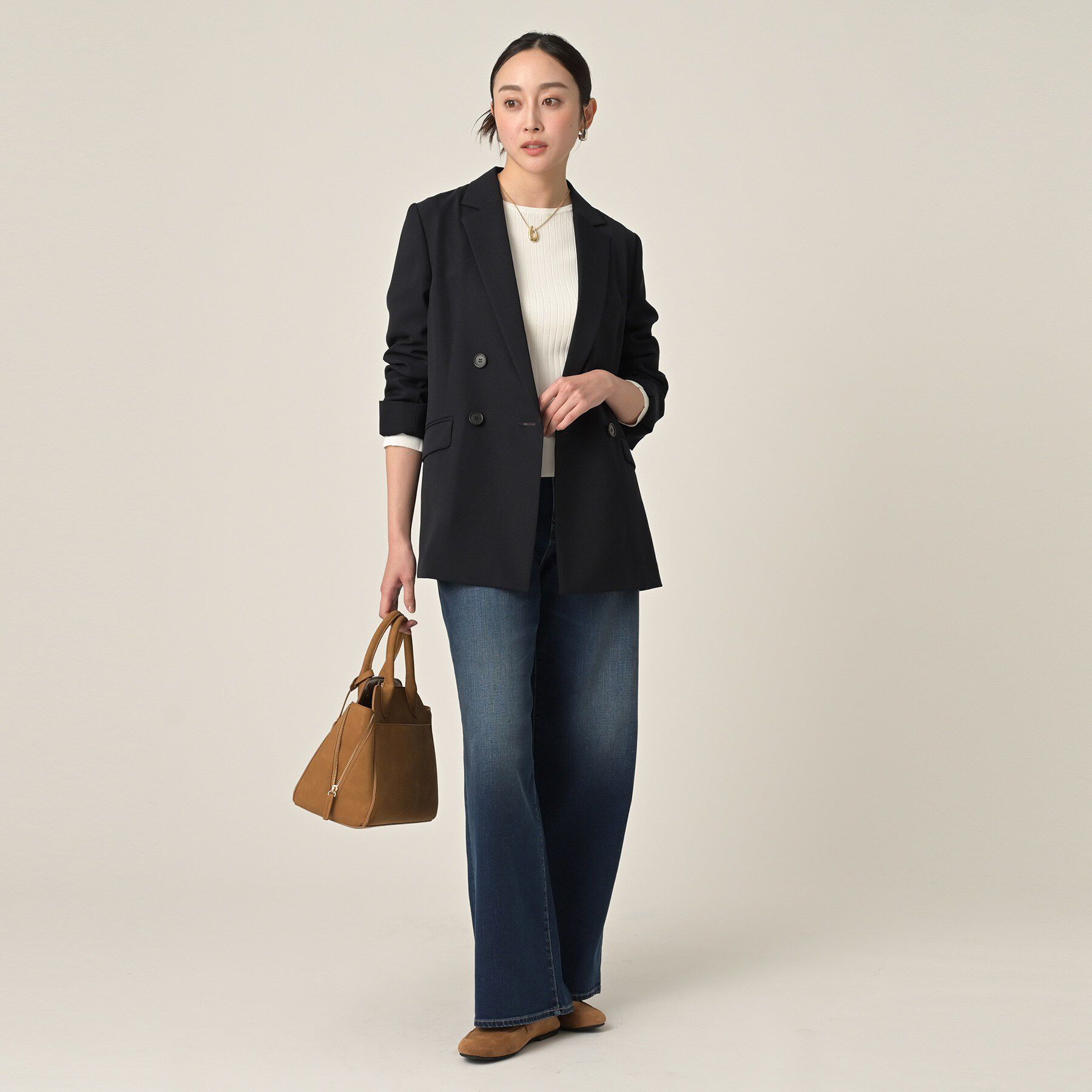 UNTITLED「ワイドリブニットプルオーバー」|ニット・セーター|