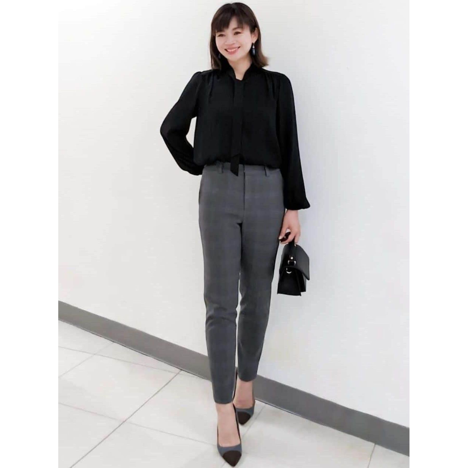 COUP DE CHANCE「【一枚着／ジャケットイン】女性らしい細ボウタイブラウス」|シャツ・ブラウス|