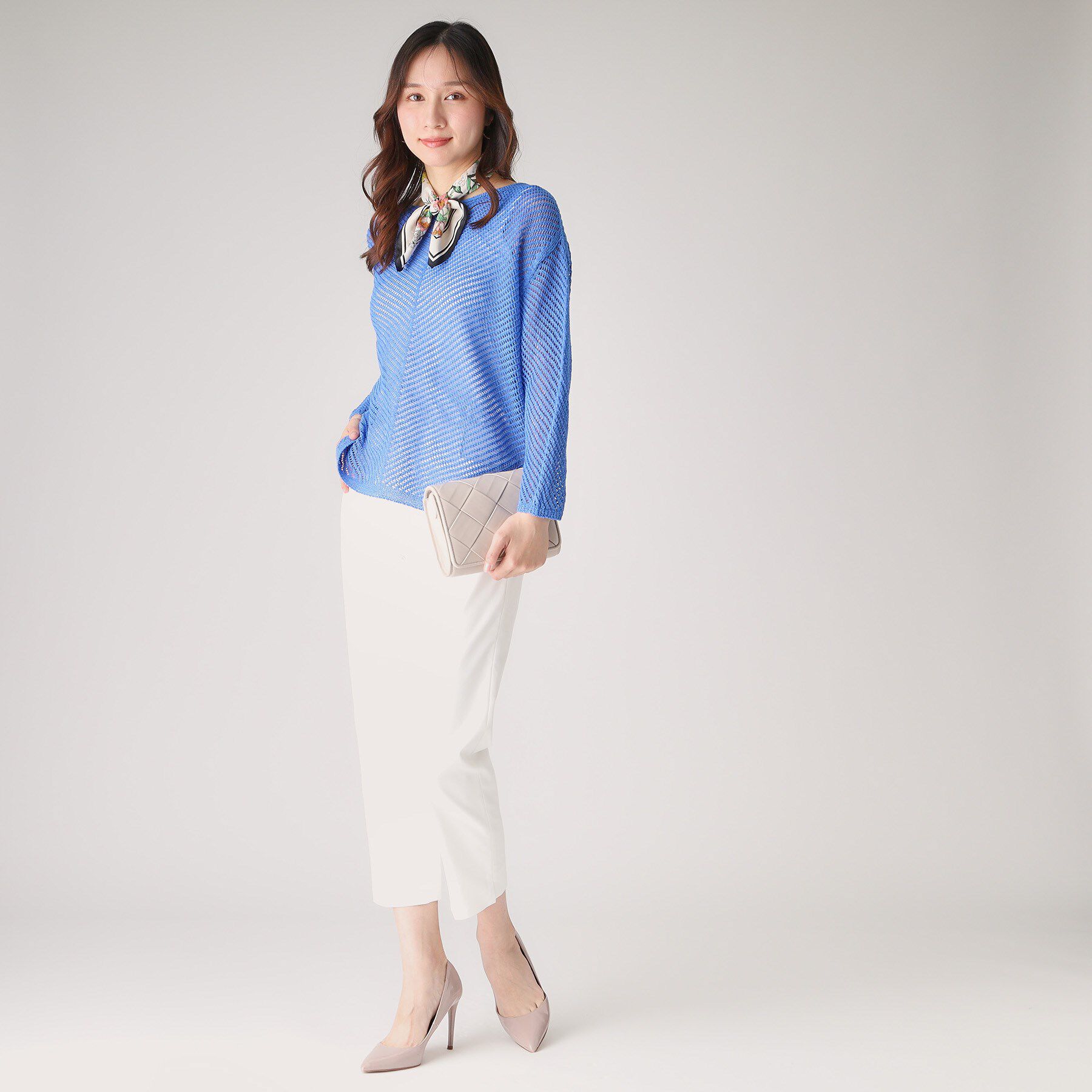 COUP DE CHANCE「【洗える／日本製】和紙混ニットプルオーバー」|ニット・セーター|