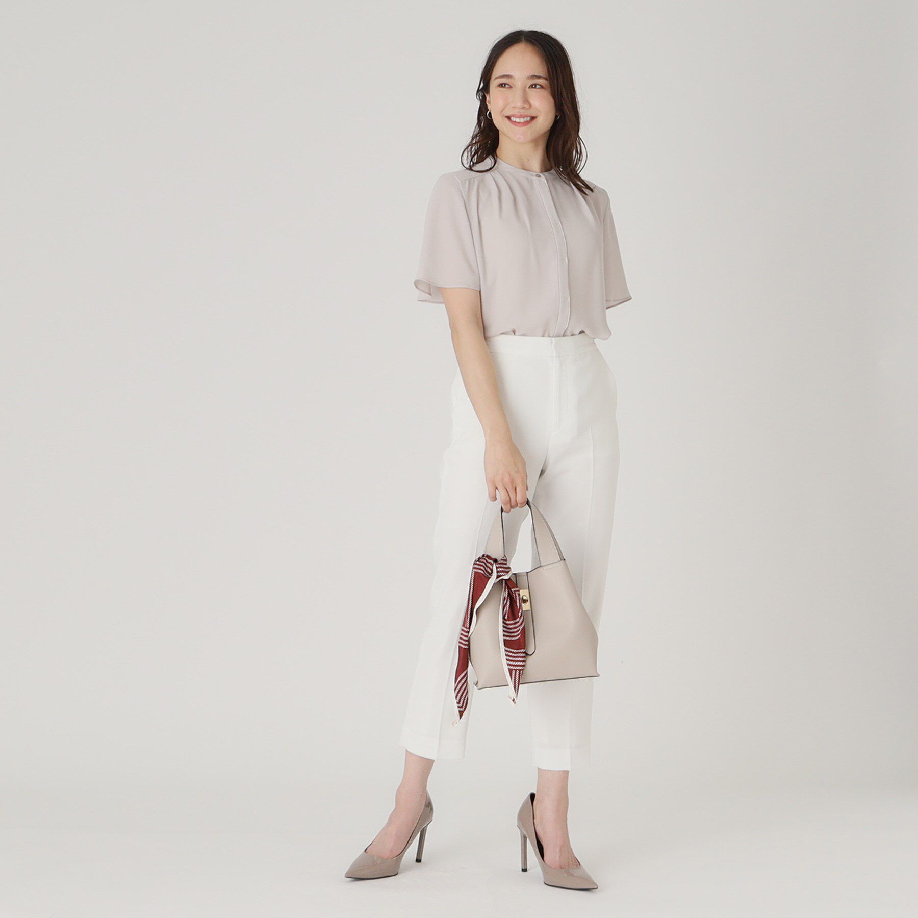 COUP DE CHANCE「【洗える】配色デザインのブラウス」|シャツ・ブラウス|