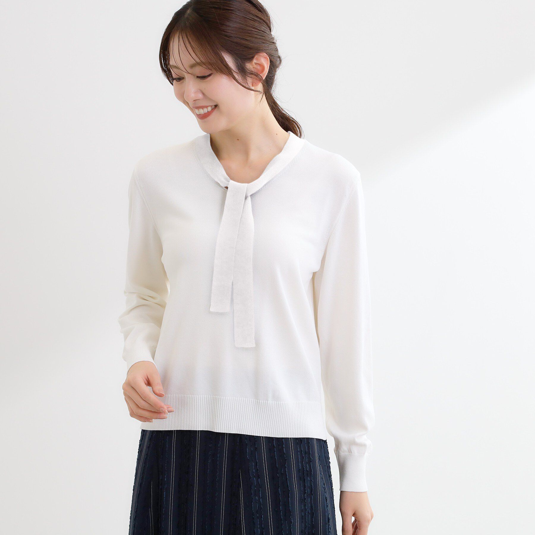 Reflect「ハイゲージボウタイニット」|ニット・セーター|