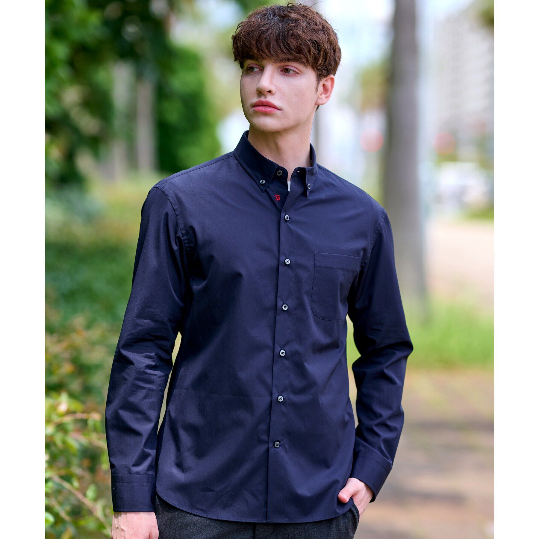 DRESSTERIOR「SUPIMA COTTON ボタンダウンシャツ」|シャツ・ブラウス|