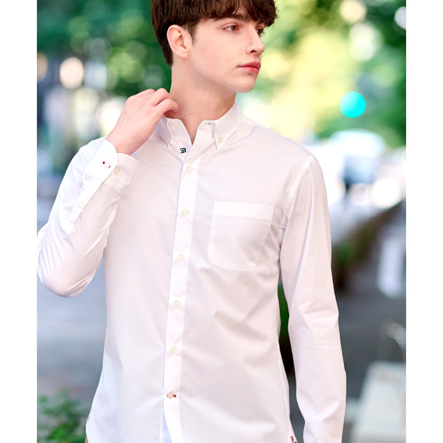 DRESSTERIOR「SUPIMA COTTON ボタンダウンシャツ」|シャツ・ブラウス|