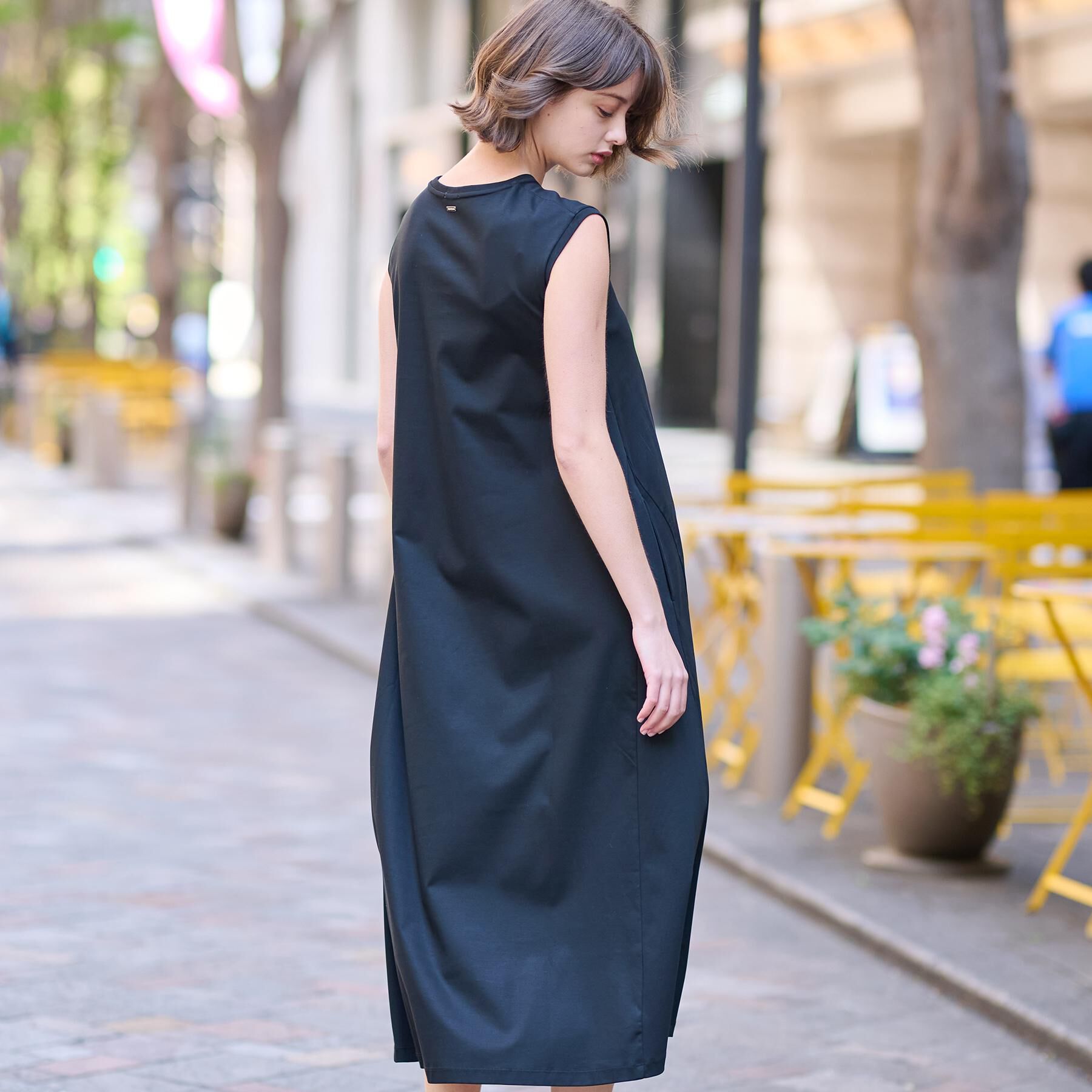 DRESSTERIOR「【ポケットあり/接触冷感/抗菌防臭/消臭】アイスクリアコットンワンピース」|ワンピース|