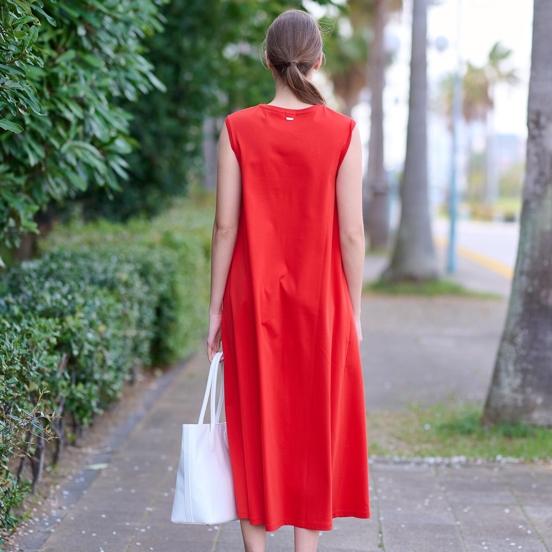 DRESSTERIOR「【ポケットあり/接触冷感/抗菌防臭/消臭】アイスクリアコットンワンピース」|ワンピース|