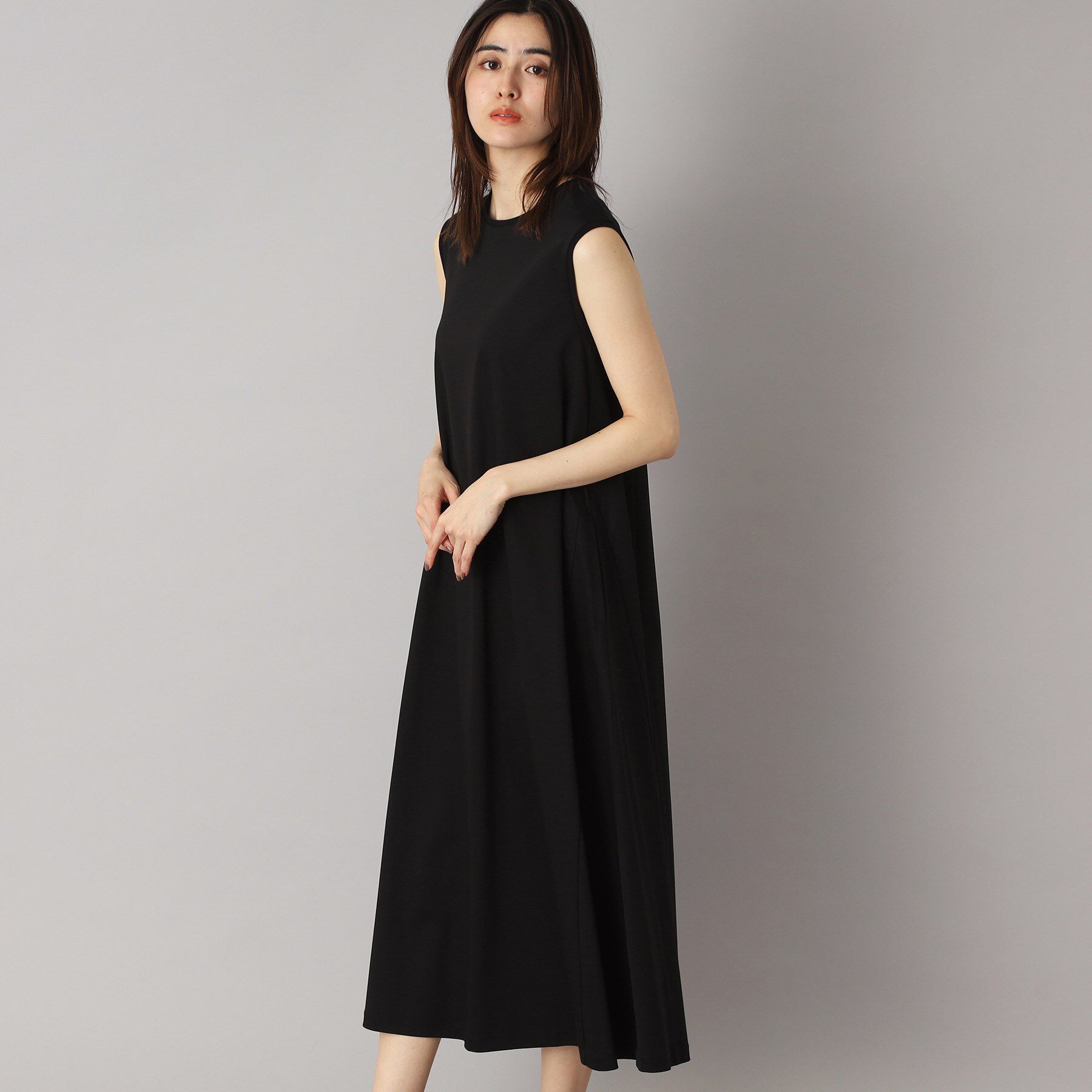 DRESSTERIOR「【ポケットあり/接触冷感/抗菌防臭/消臭】アイスクリアコットンワンピース」|ワンピース|