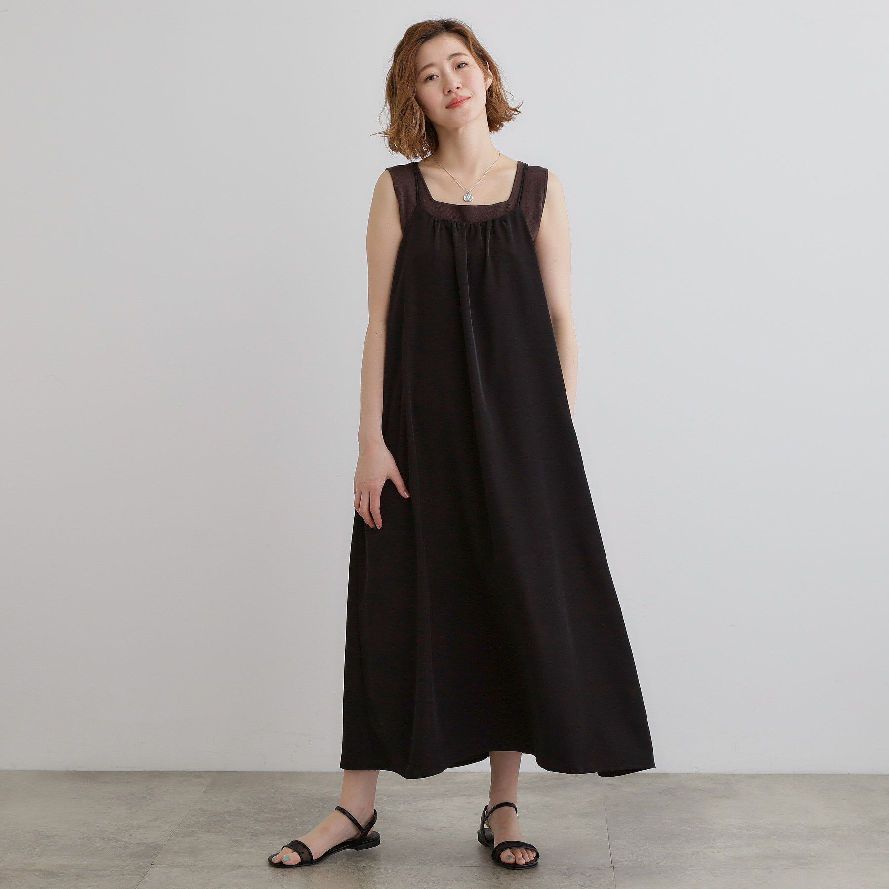 grove「たっぷりギャザーが揺れる、華やかなキャミワンピース」|ワンピース|