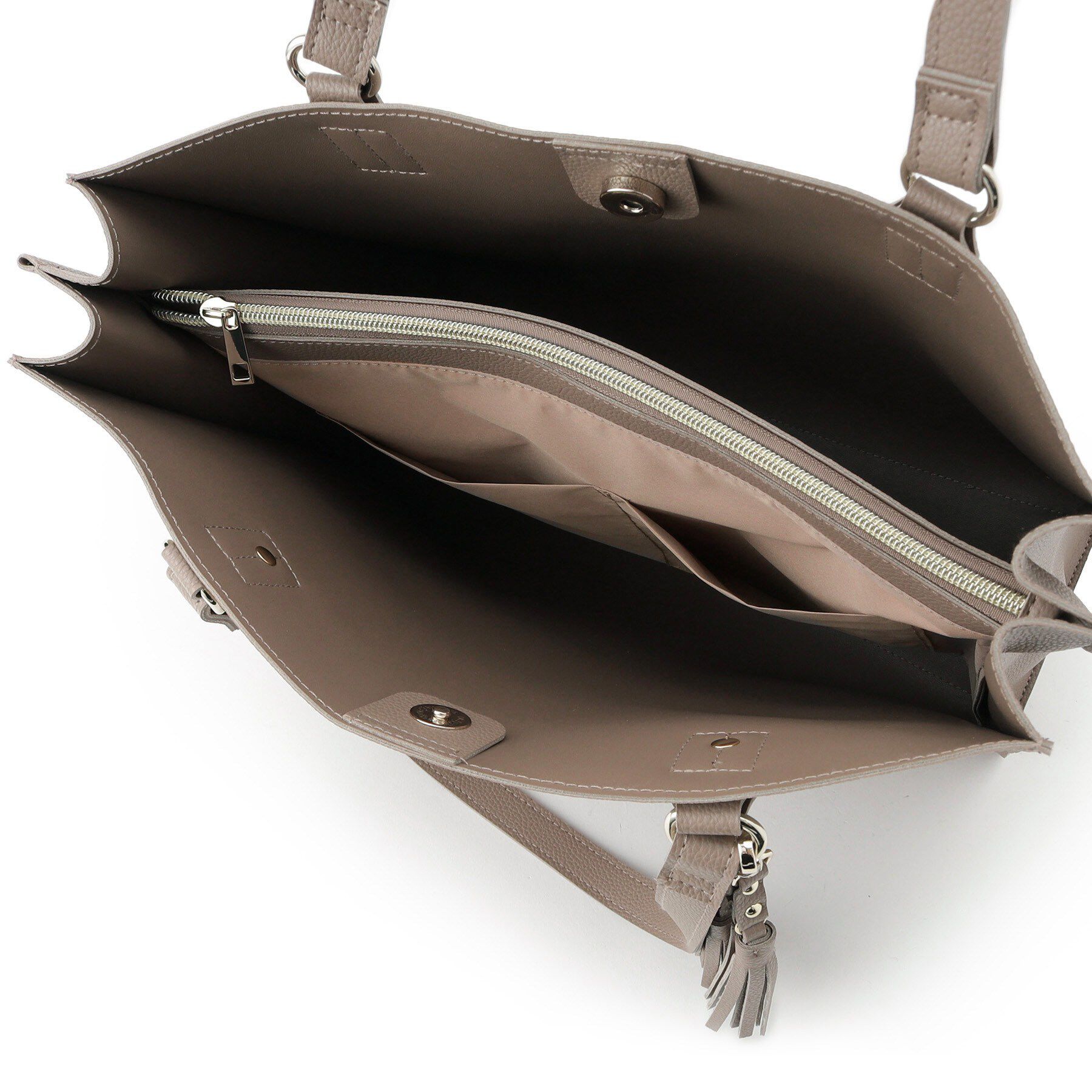 grove「【人間工学】ダブルタッセル中仕切りトート」|トートバッグ|