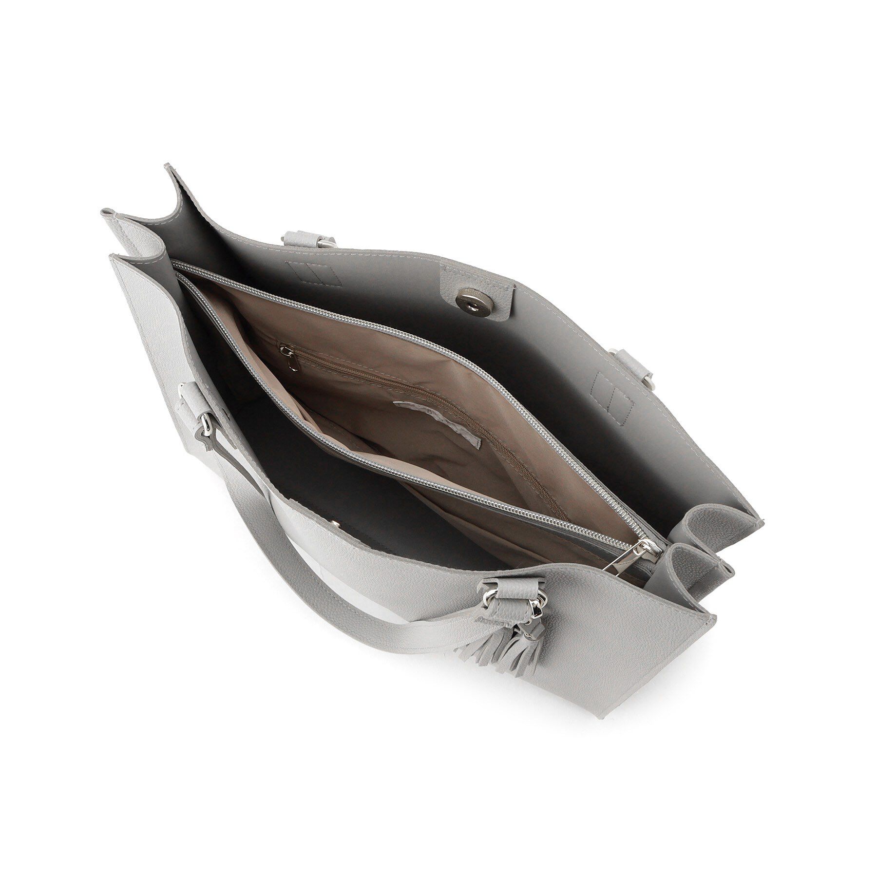 grove「【人間工学】ダブルタッセル中仕切りトート」|トートバッグ|