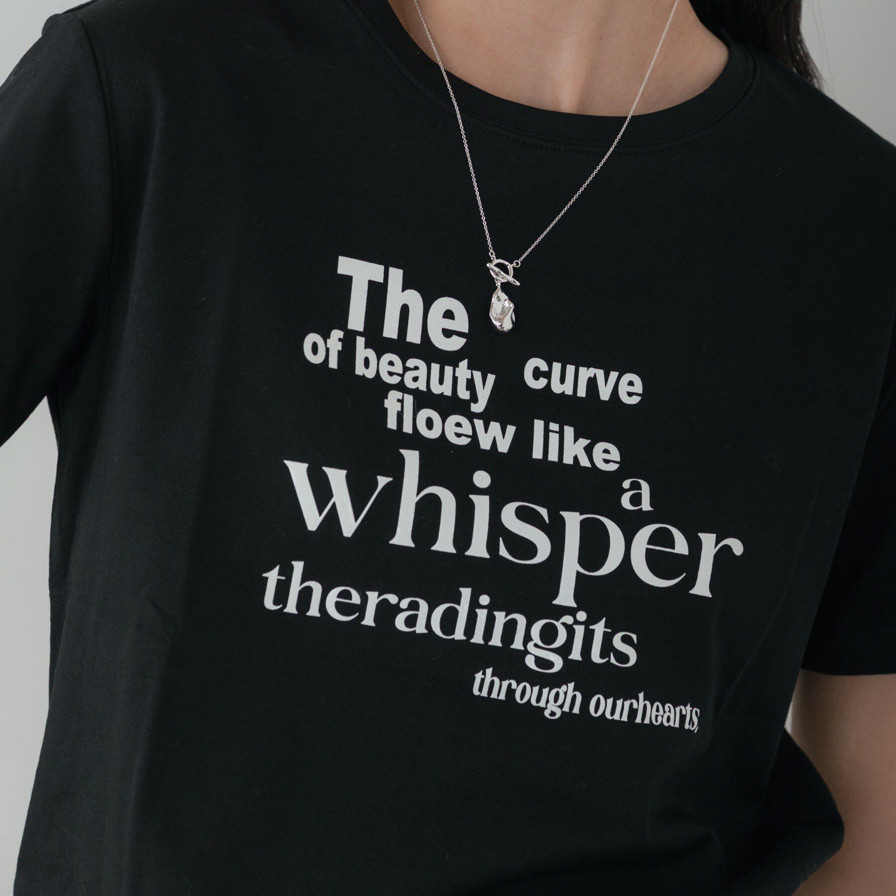 GALLEST「メッセージプリントクルーネックTシャツ」|Tシャツ・カットソー|