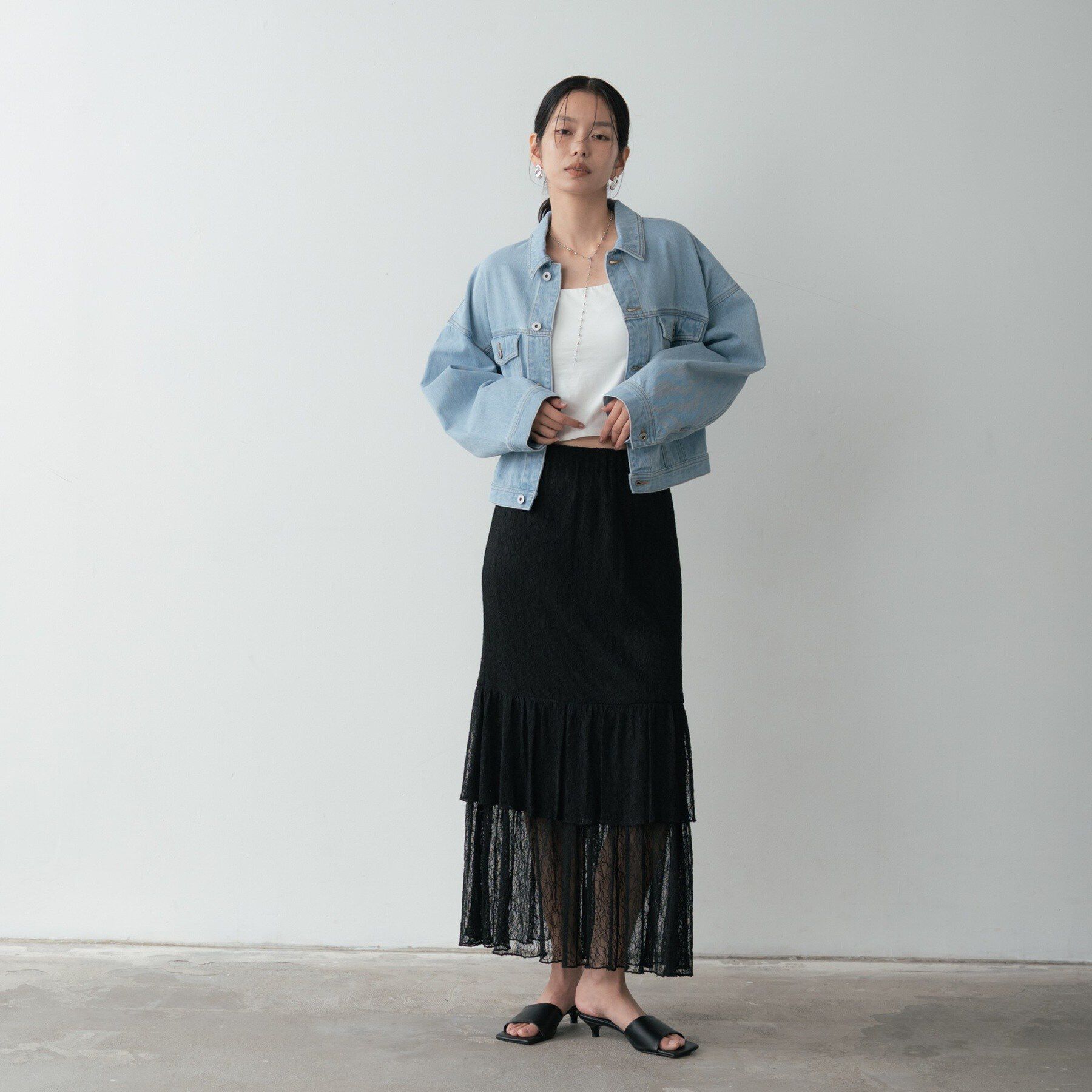 GALLEST「カップ付きクロップドキャミ」|キャミソール|