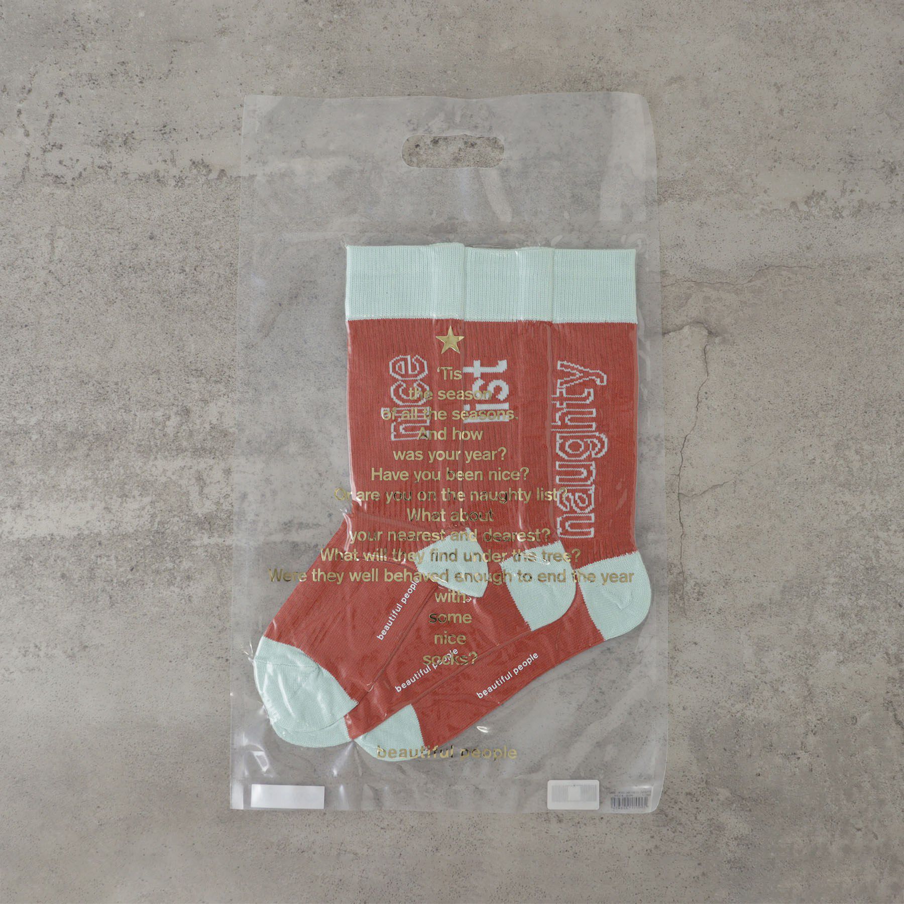 GALLEST「【beautiful people】sock a trois」|ソックス|オレンジ(066)