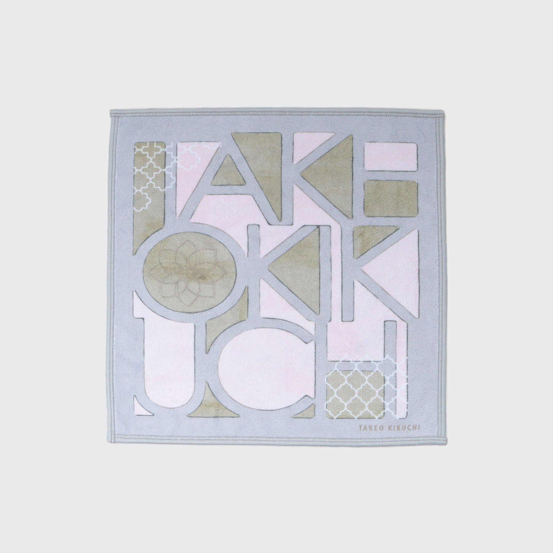 TAKEO KIKUCHI「タイル柄プリントフォンカチ」|ハンカチ|チャコールグレー(0