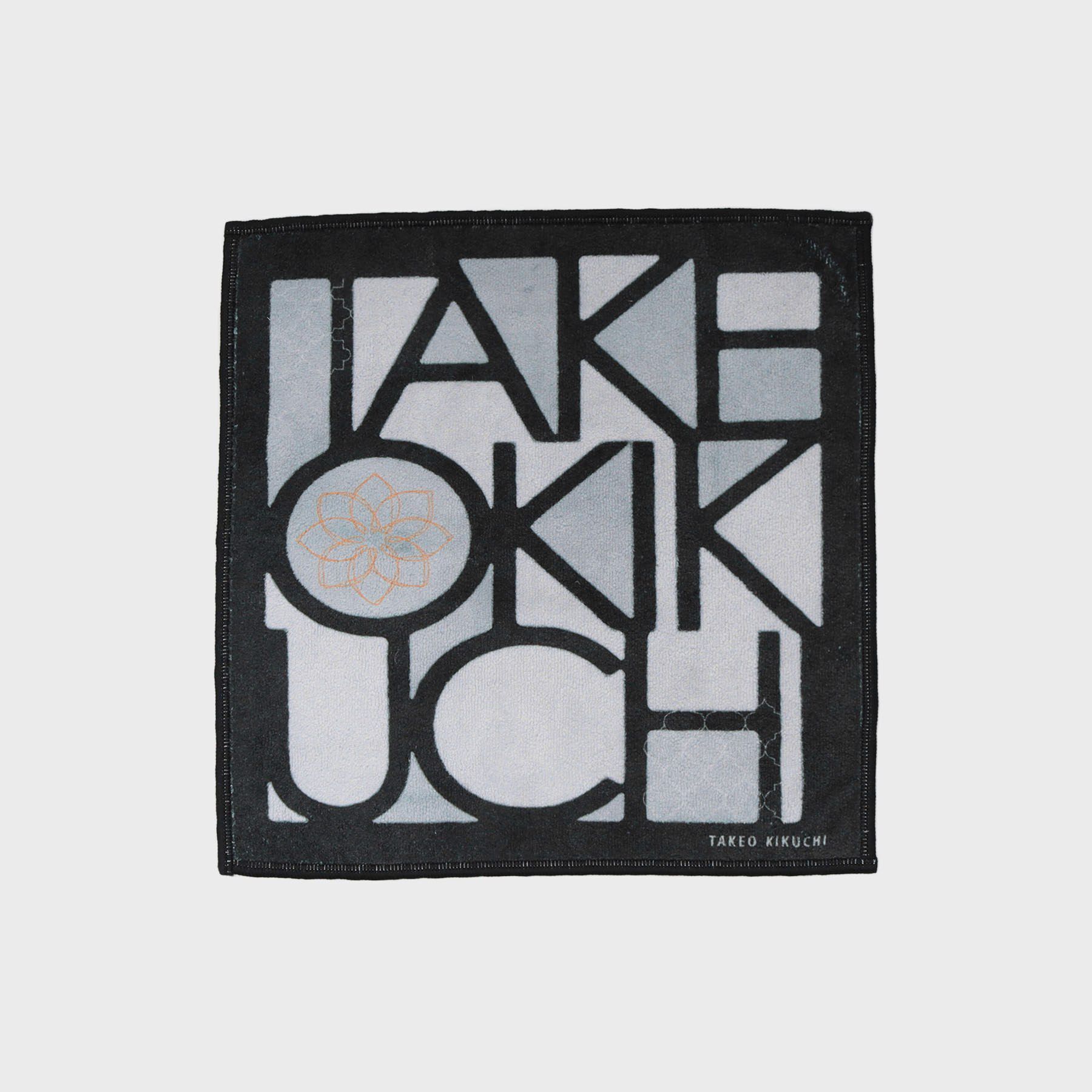 TAKEO KIKUCHI「タイル柄プリントフォンカチ」|ハンカチ|ブラック(019)