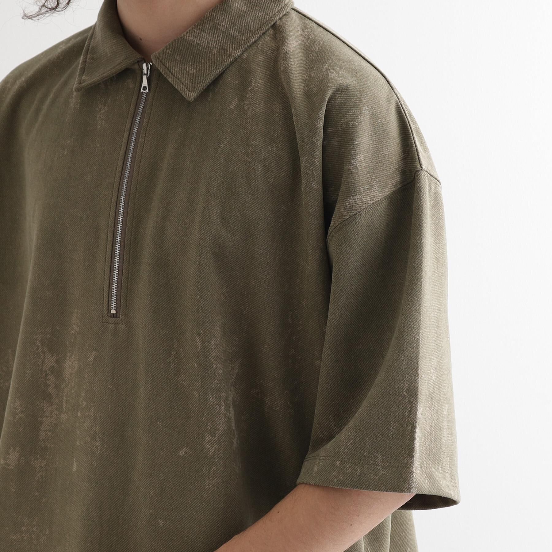 tk.TAKEO KIKUCHI「ヴィンテージライクハーフジップポロシャツ」|ポロシャツ|