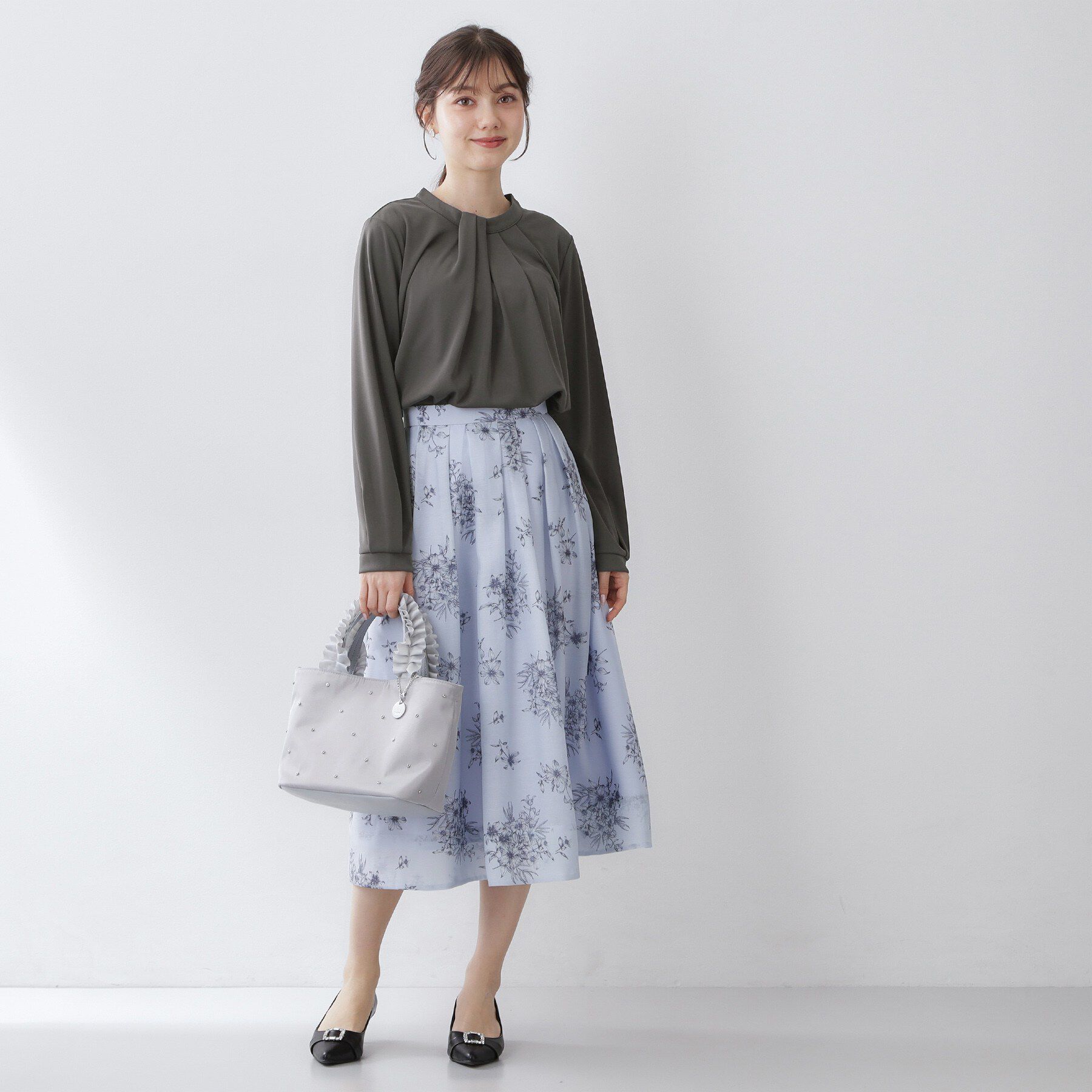 index「ランダムタックトップス【洗濯機OK/吸水速乾/接触冷感/UVケア】《5col》」|Tシャツ・カットソー|