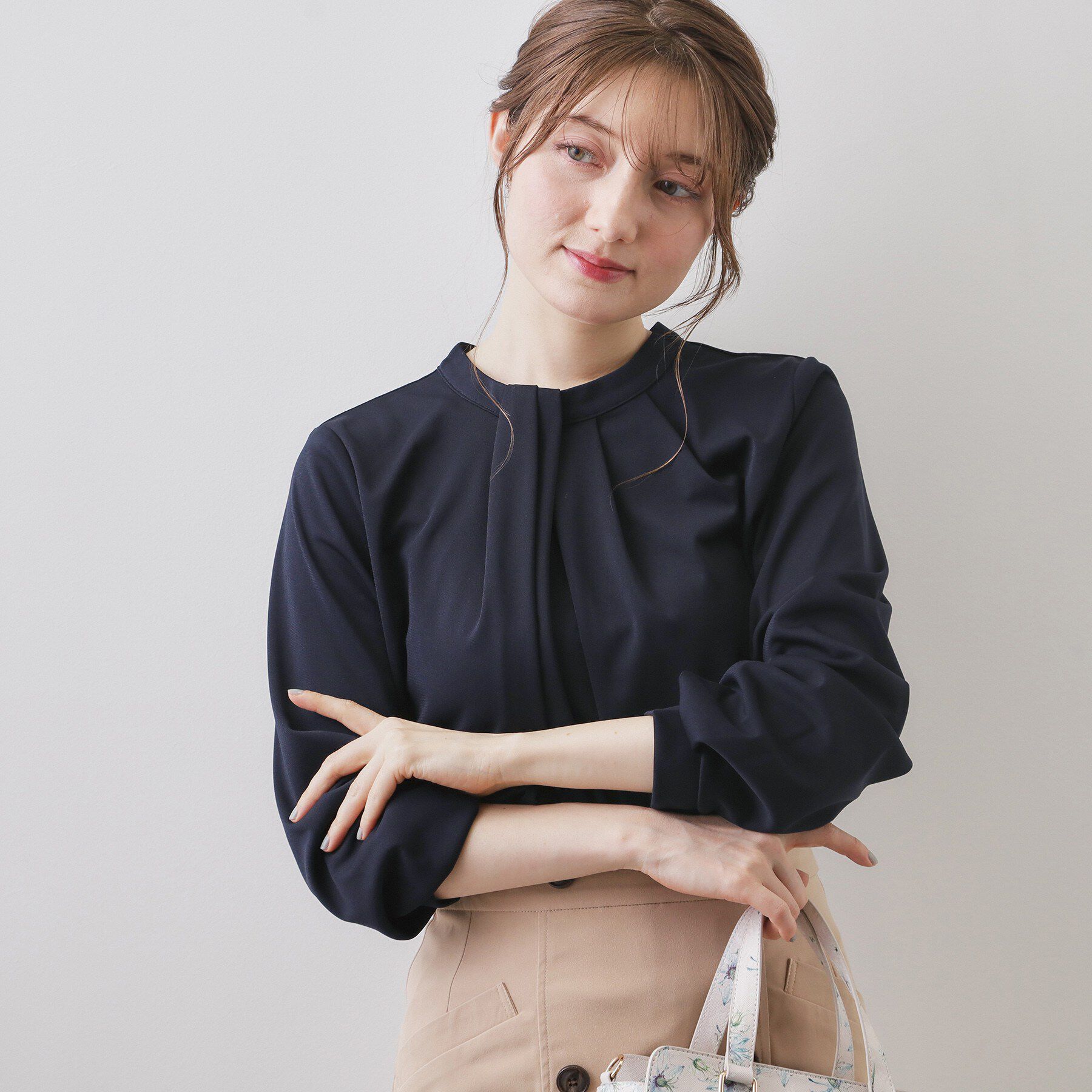 index「ランダムタックトップス【洗濯機OK/吸水速乾/接触冷感/UVケア】《5col》」|Tシャツ・カットソー|