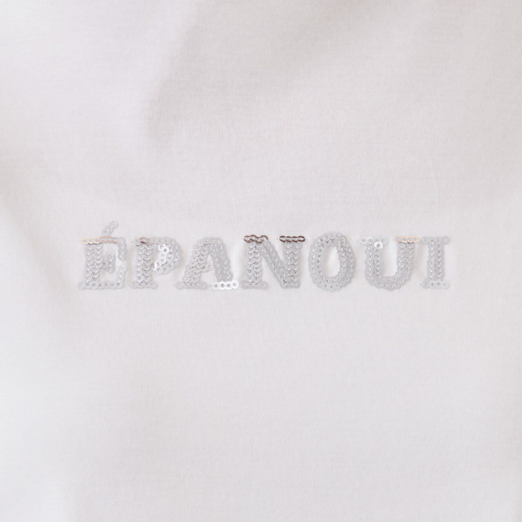 OPAQUE.CLIP「刺繍＆スパンコールロゴTシャツ【洗濯機洗い可】」|Tシャツ・カットソー|