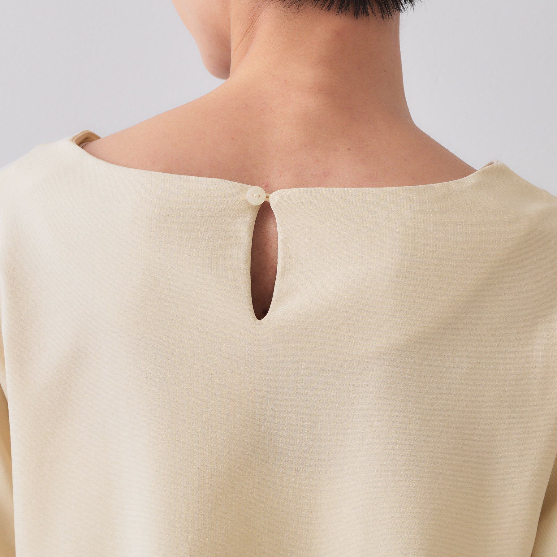 OPAQUE.CLIP「ボリュームスリーブペプラムトップス【洗濯機洗い可】」|Tシャツ・カットソー|