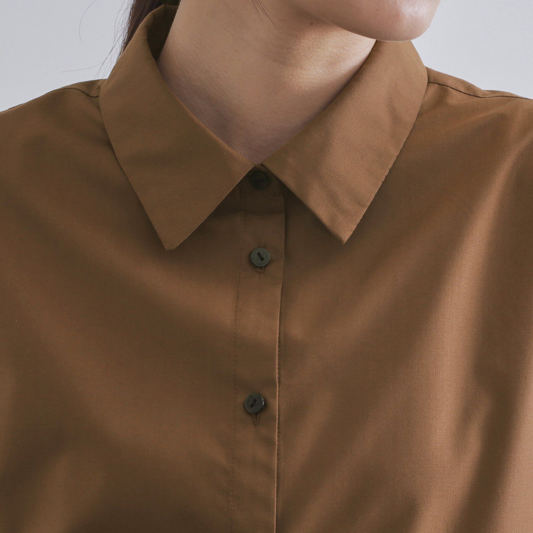 OPAQUE.CLIP「《Can Cam掲載》裾ラッフルフリルシャツ【洗濯機洗い可】」|シャツ・ブラウス|