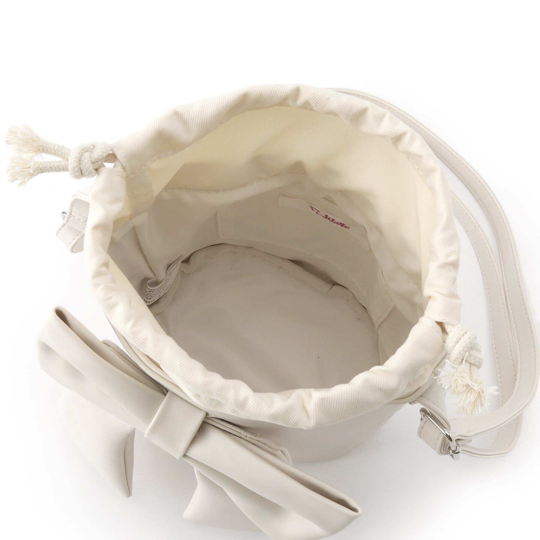 PINK-latte「リボン巾着バッグ」|ショルダー・メッセンジャー|