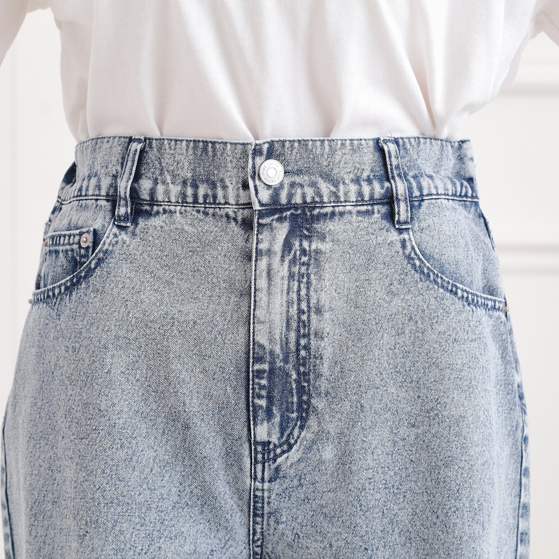 PINK-latte「◆ダメージショートパンツ」|キュロット|