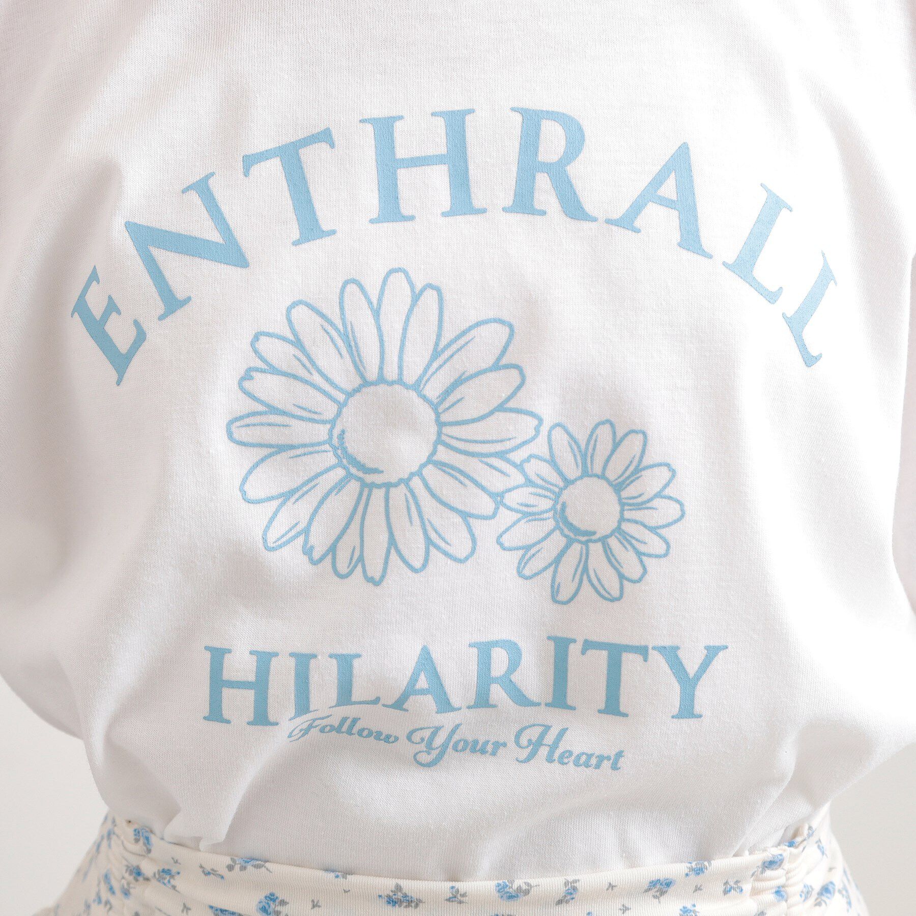 PINK-latte「フラワーモチーフTシャツ」|Tシャツ・カットソー|