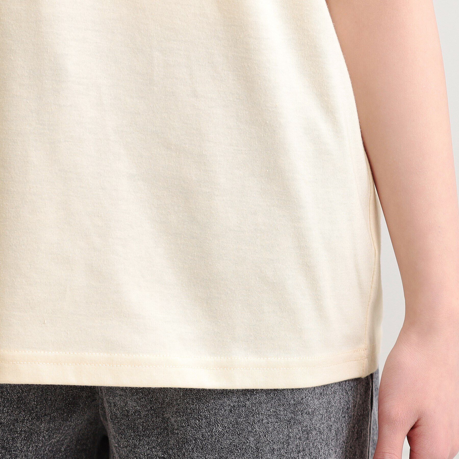 PINK-latte「フラワーモチーフTシャツ」|Tシャツ・カットソー|