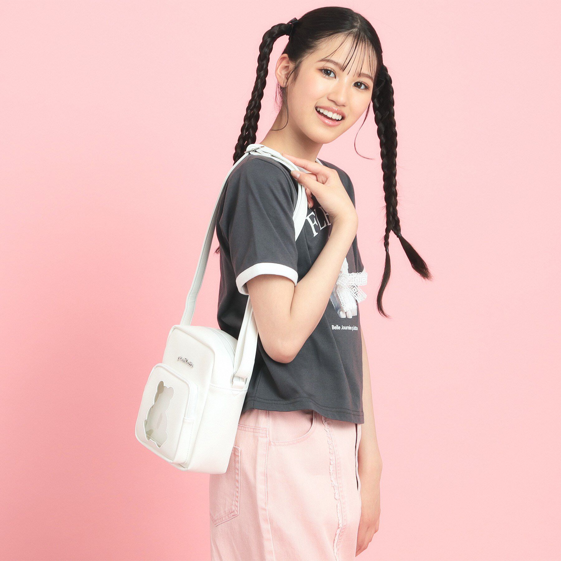 PINK-latte「くまちゃんショルダーバッグ」|ショルダー・メッセンジャー|