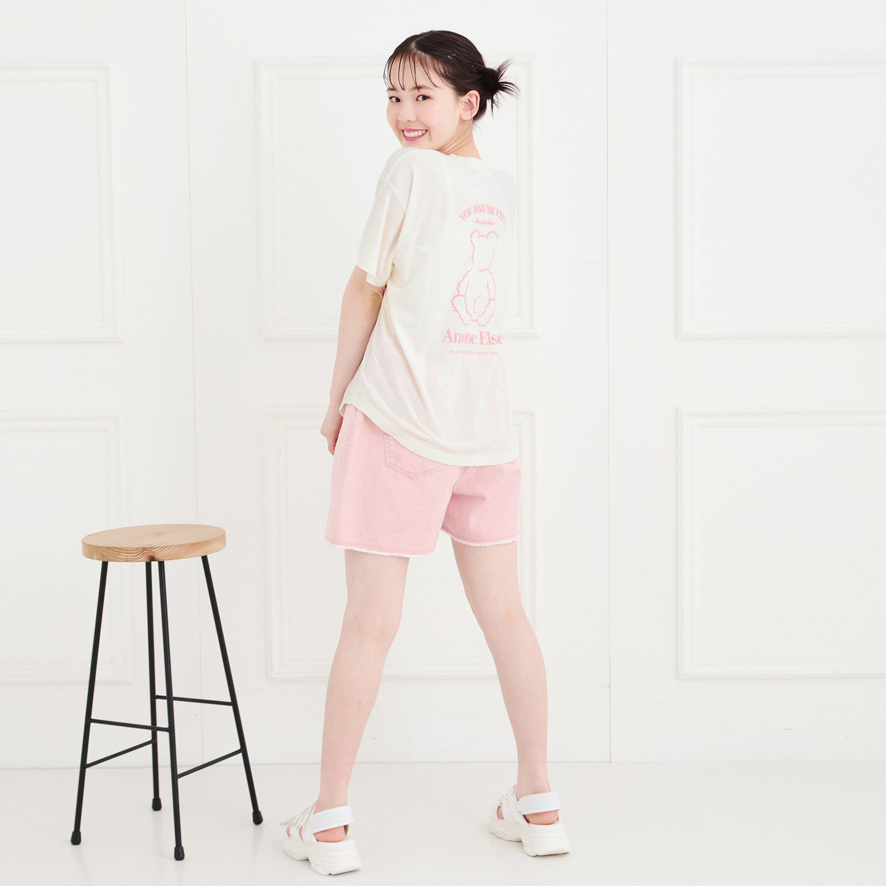 PINK-latte「◆くまちゃんTシャツ」|Tシャツ・カットソー|