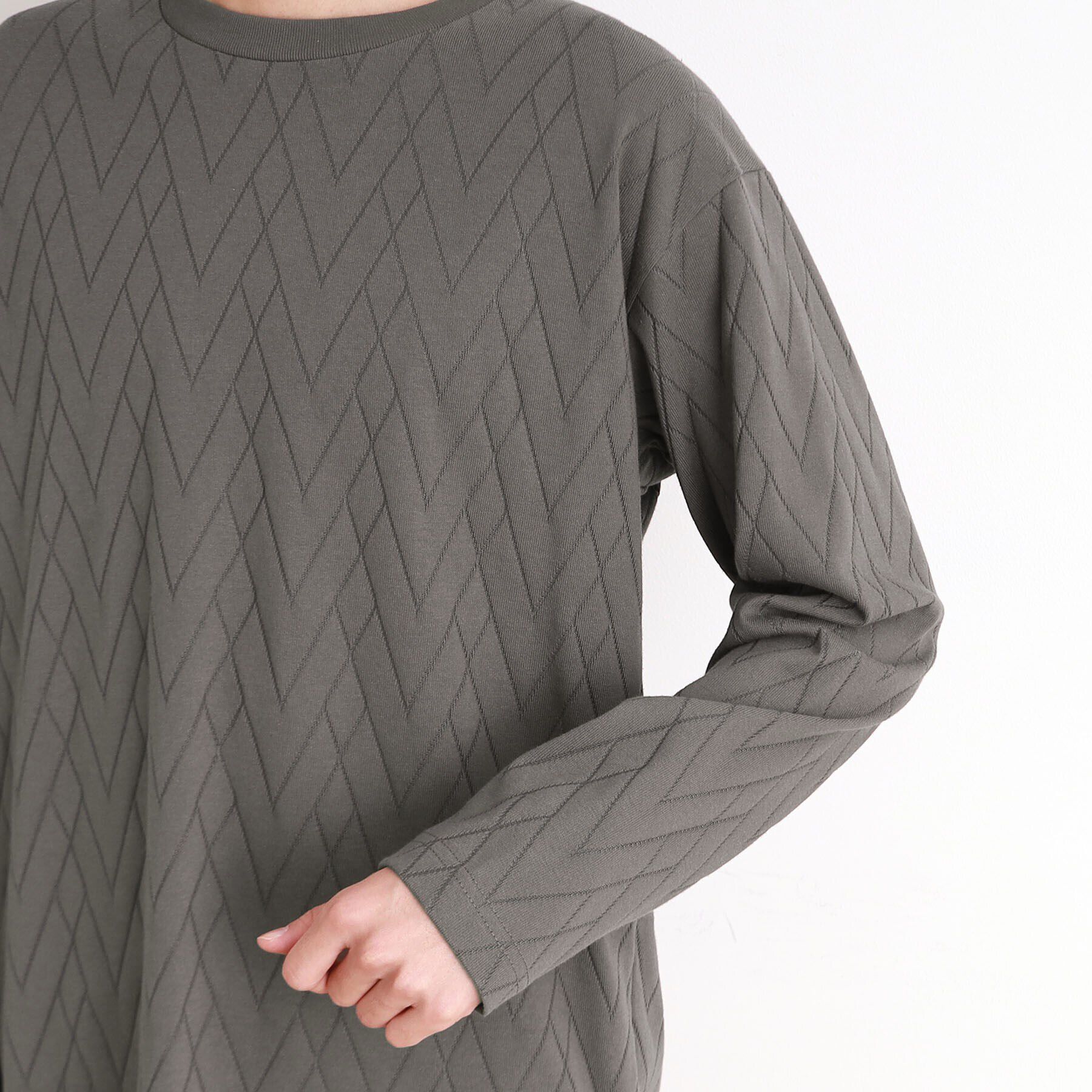 THE SHOP TK「ジオメトリックリンクス長袖Tシャツ ON／OFF兼用」|Tシャツ・カットソー|