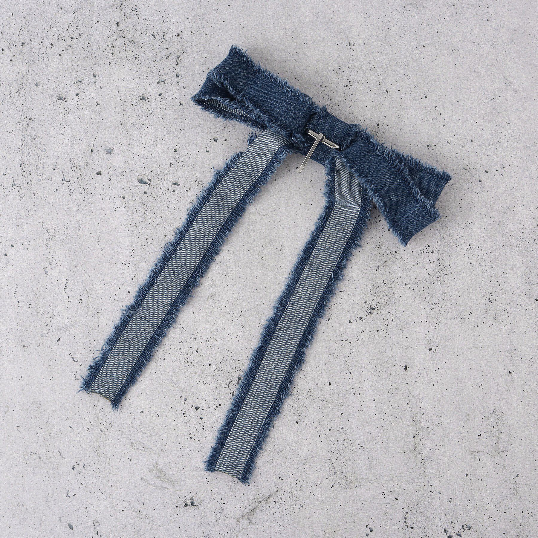 THE SHOP TK「デニムリボンフリンジヘアカフ」|その他|