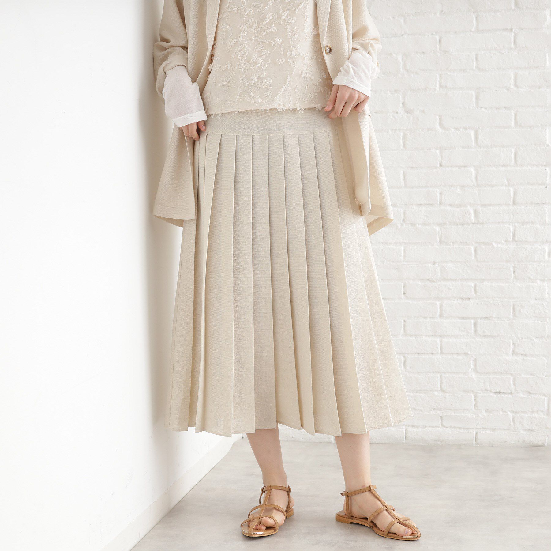 THE SHOP TK「パナマメッシュスカート」|スカート|