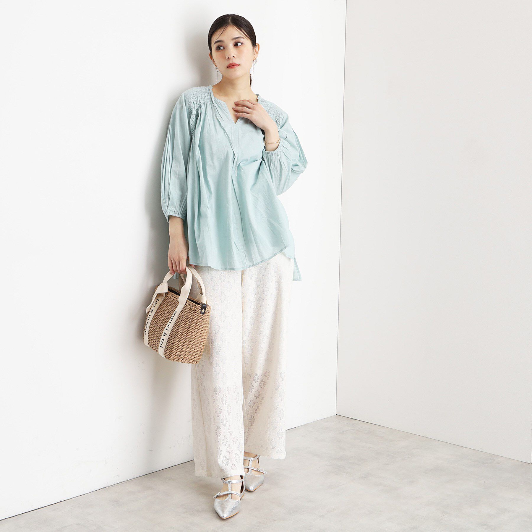 THE SHOP TK「レースワイドパンツ【洗濯機OK】」|その他|