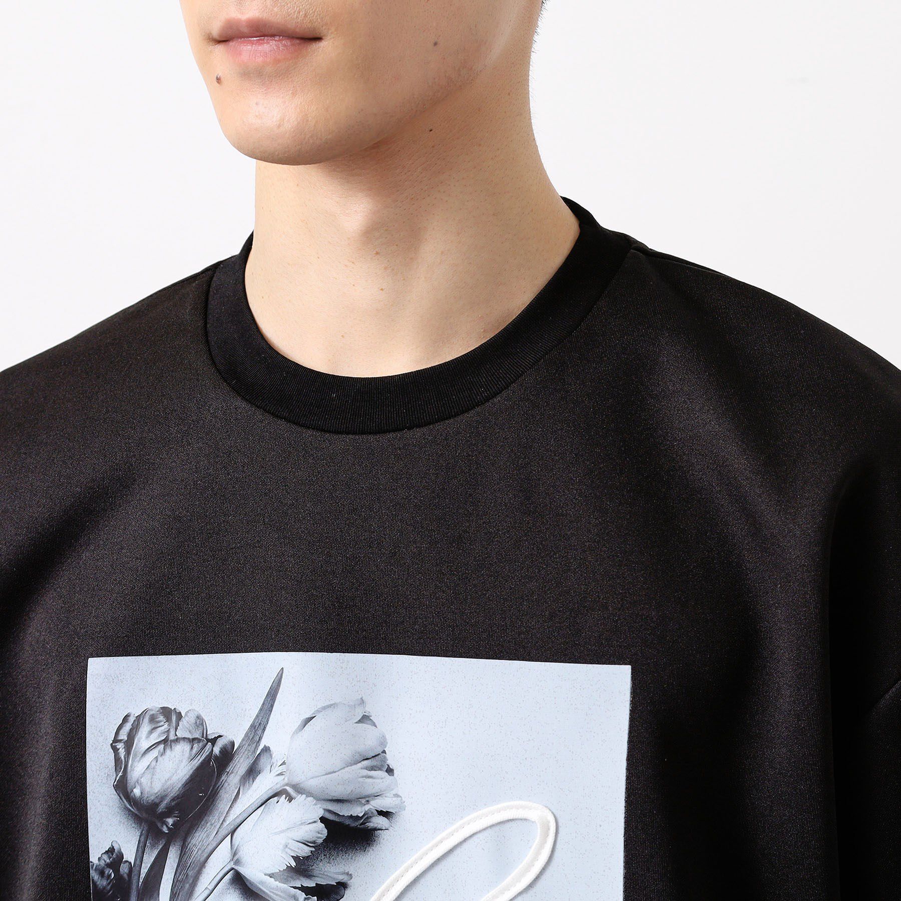 THE SHOP TK「コード刺繍フォト半袖Tシャツ」|Tシャツ・カットソー|