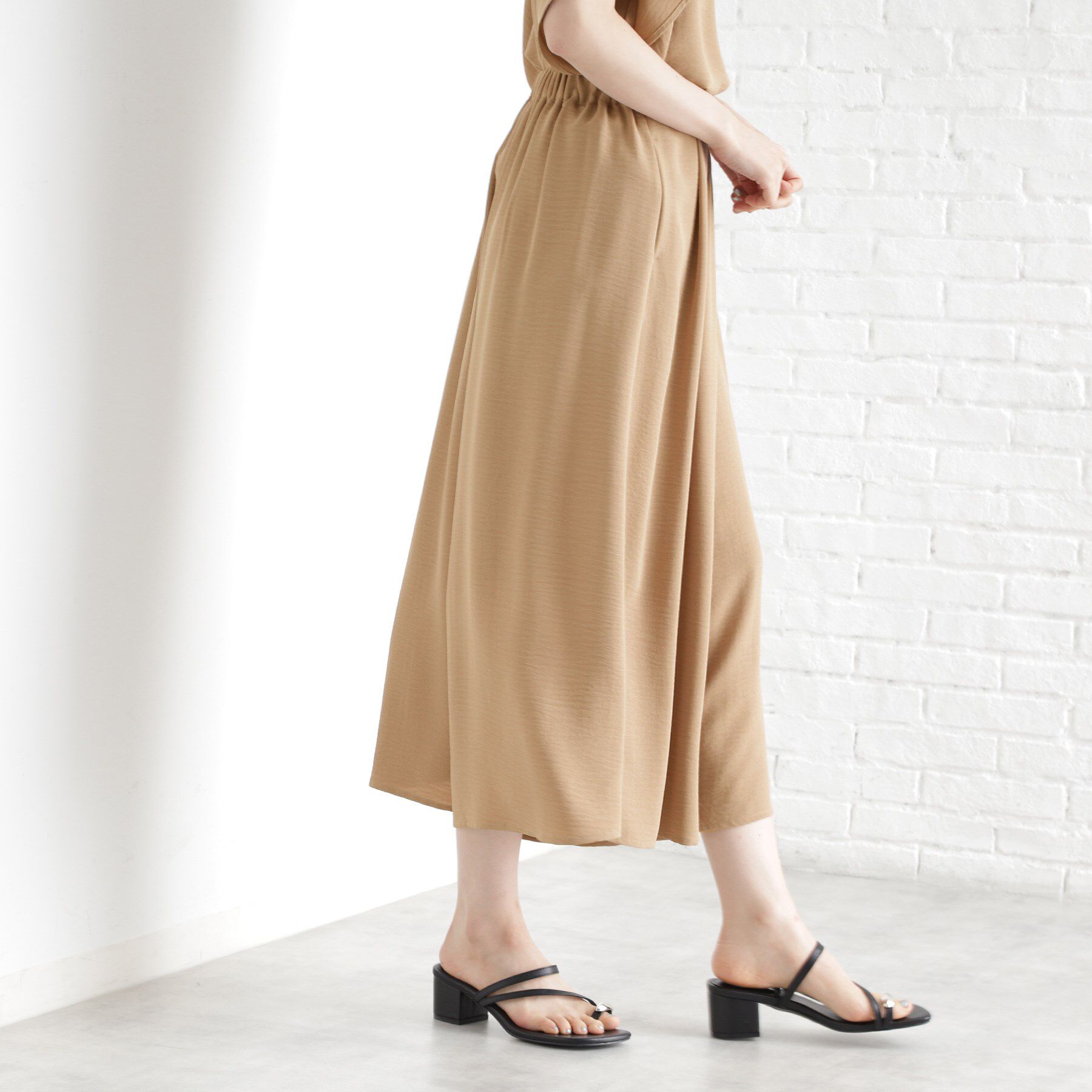 THE SHOP TK「フレアスカーチョ【防シワ／接触冷感／洗濯機OK/セットアップ可】」|その他|