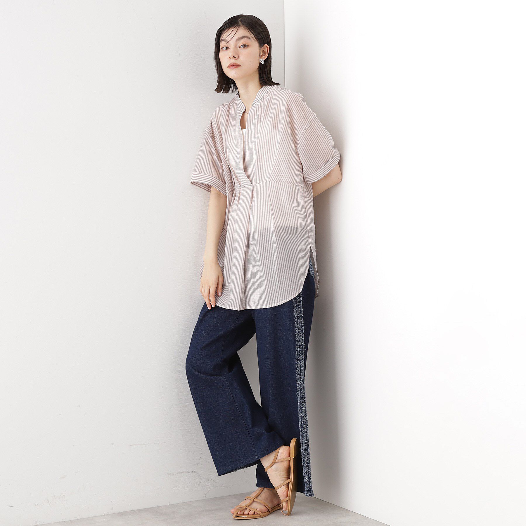 THE SHOP TK「ウエストタックチュニック【体型カバー/洗濯機OK】」|シャツ・ブラウス|