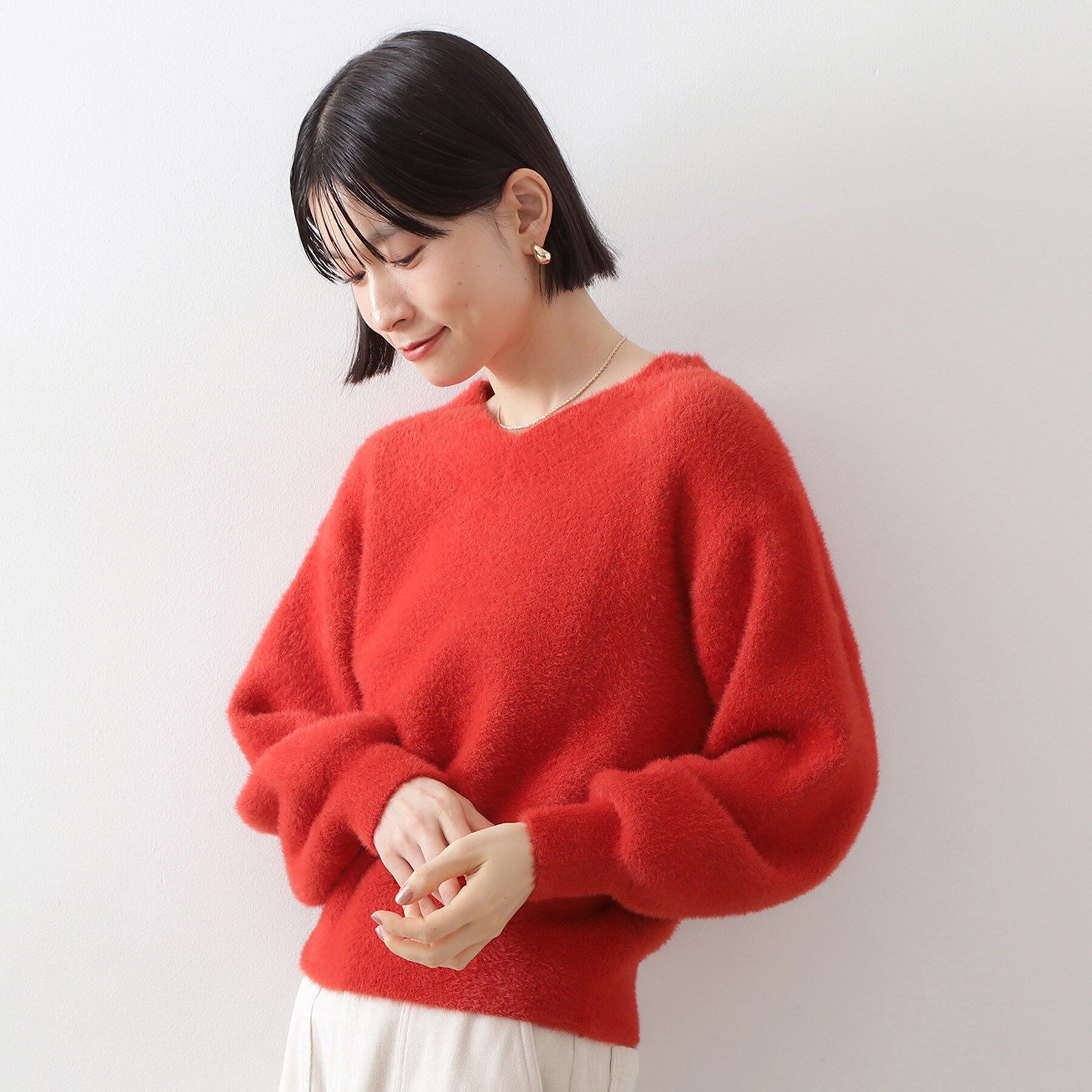 THE SHOP TK「【洗える】上品にきらめく フェザーラメニット」|ニット・セーター|