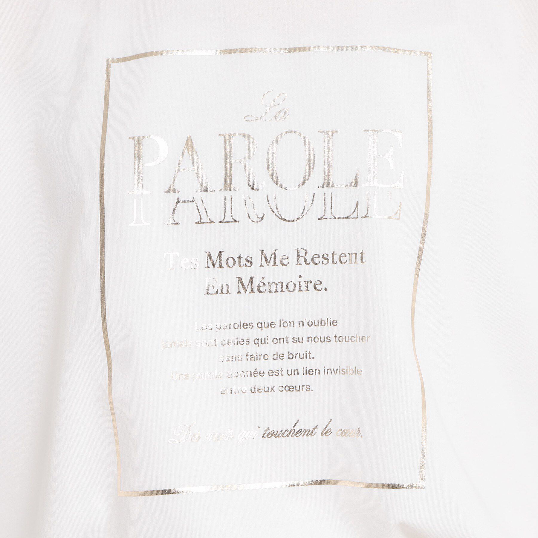 THE SHOP TK「ロゴ箔プリントロンTee」|Tシャツ・カットソー|